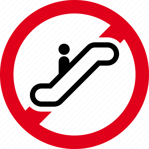 Electric, forbidden, prohibited, scalator, stairs, use icon - Download on Iconfinder