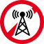 antenna, forbidden, prohibited, signal 