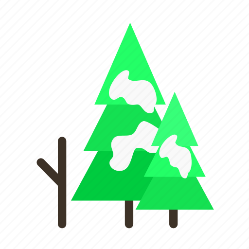 Forestry, forrest, pine, snow, tree, trees, winter icon - Download on Iconfinder