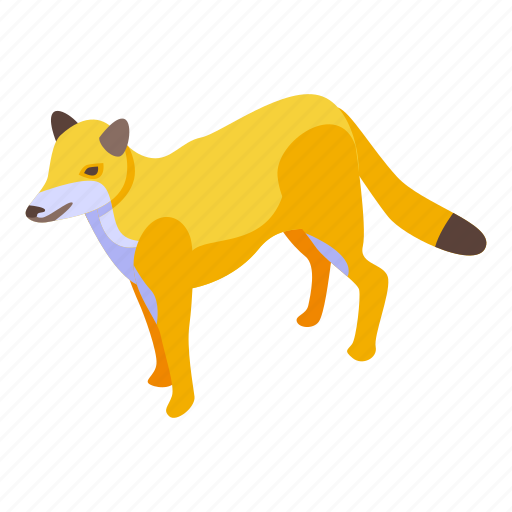 Forest, fox, isometric icon - Download on Iconfinder