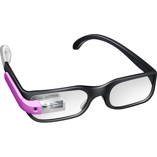 Pink, google, googleglass, glasses icon - Free download