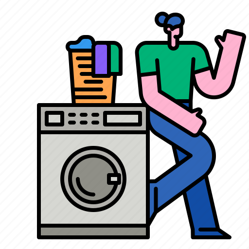 Laundry, machine, washing, washer, cleaning icon - Download on Iconfinder