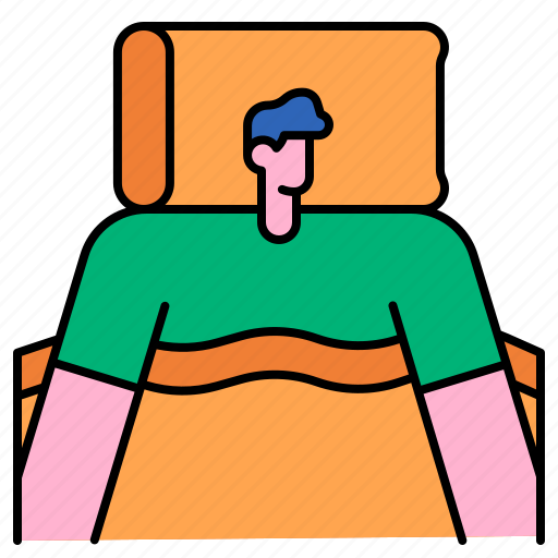 Sleep, nap, tired, bed, relax, rest, man icon - Download on Iconfinder