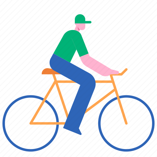 Bicycle, man, bike, sport, transport, exercise, cycling icon - Download on Iconfinder