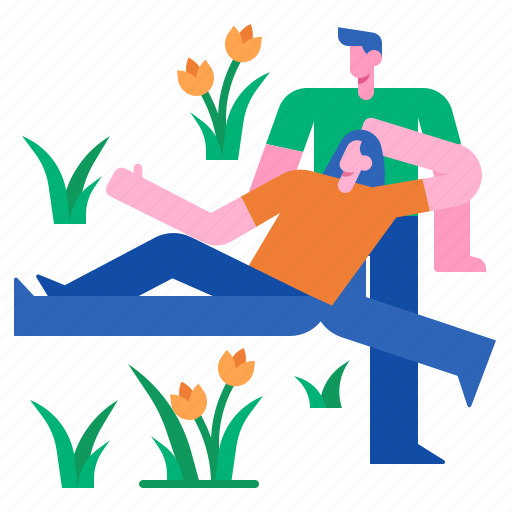 Picnic, couple, woman, free, time, man, park icon - Download on Iconfinder