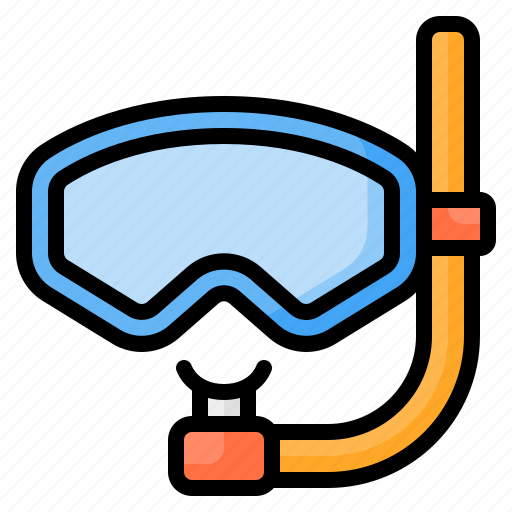 Snorkel, snorkeling, dive, diving, scuba, mask, goggles icon - Download on Iconfinder