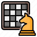 chess, chessboard, table, horse, knight, game, sport