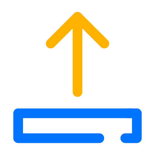 Upload, up, arrow, left, navigation icon - Free download