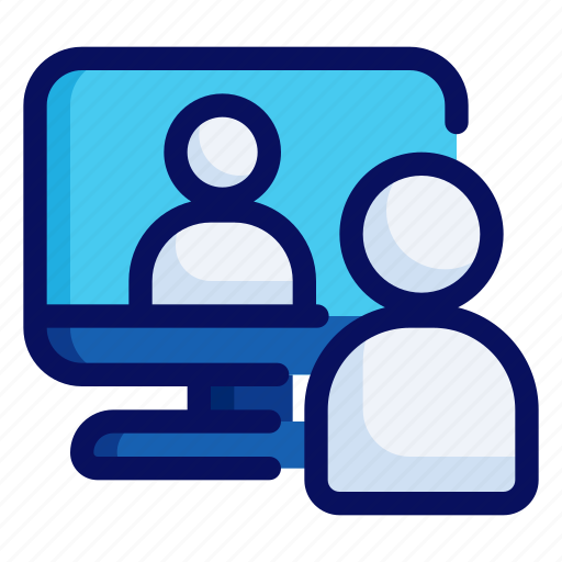 Meeting, online, video call, briefing icon - Download on Iconfinder