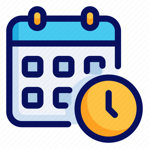 Schedule, date, calendar, clock icon - Download on Iconfinder