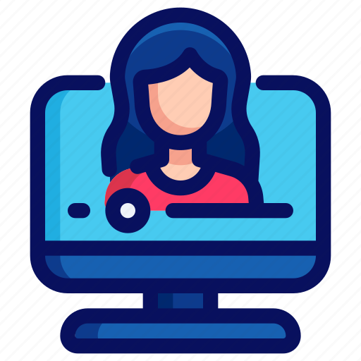Vlogger, girl, woman, youtuber icon - Download on Iconfinder