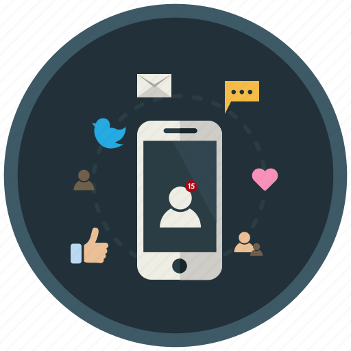 Application, mobile, share, smartphone, social, socialmedia, user icon - Download on Iconfinder
