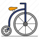bike, bicycle, retro cycle, penny farthing, high wheeler, high wheel