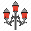 street light, candlestick, decoration, girandole, un chandelier, french light