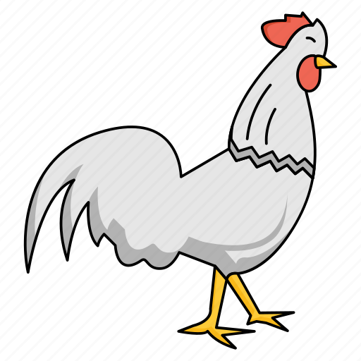 Chicken, meat, faverolles, hen, roaster, cooking, food icon - Download on Iconfinder