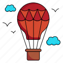french balloon, air balloon, parachute, sky travelling, air, transport