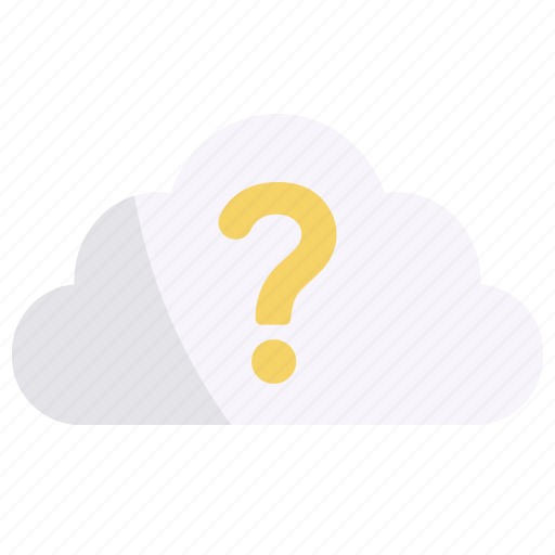 Question, help, faq, cloud, support, server icon - Download on Iconfinder