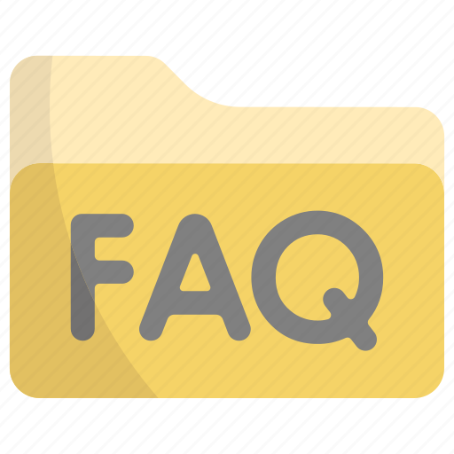 Folder, faq, file, answer, question, support icon - Download on Iconfinder
