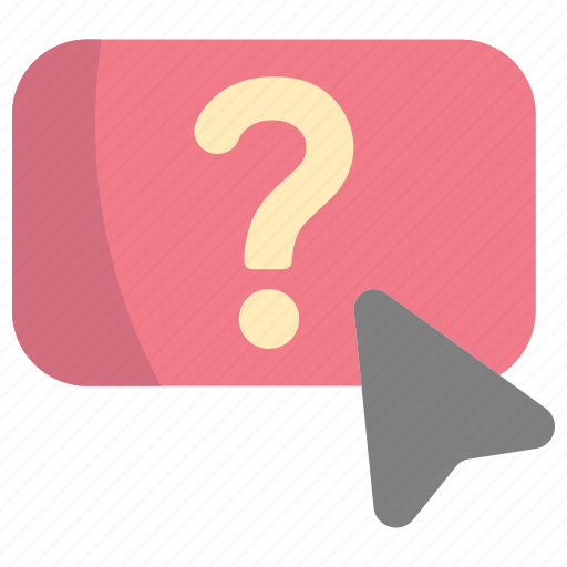 Click, mouse, question, help, support, ui icon - Download on Iconfinder