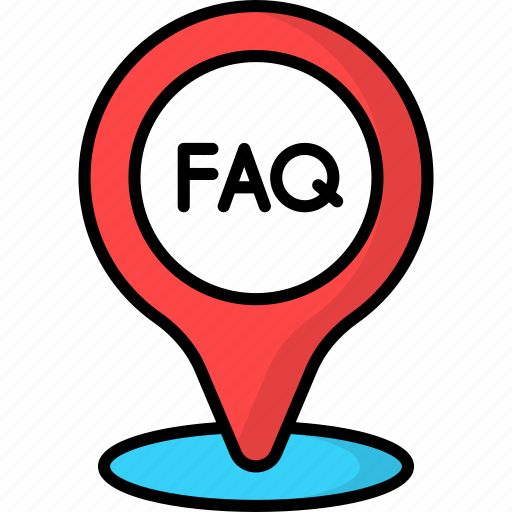Faq, question, support, help, service, location faq, location icon - Download on Iconfinder