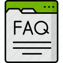faq, question, support, help, service, web, online faq 