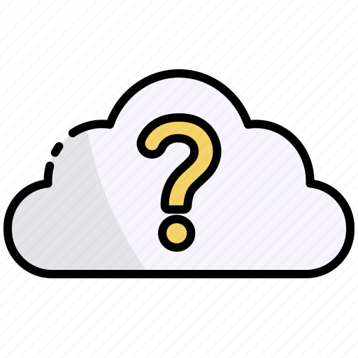Question, help, faq, cloud, support, server icon - Download on Iconfinder