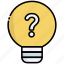 lamp, light, idea, question, help, creative, support 