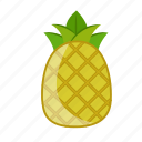 pineapple, fruit, tropical, fresh, yellow, food