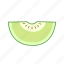 melon, green, fresh, fruit, food, sweet, juice, slice 