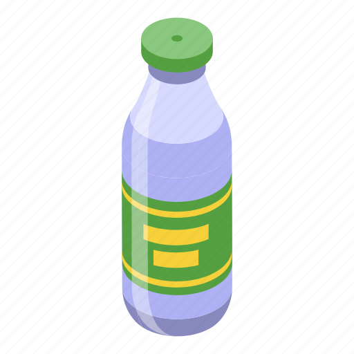 Lemonade, juice, bottle, isometric icon - Download on Iconfinder