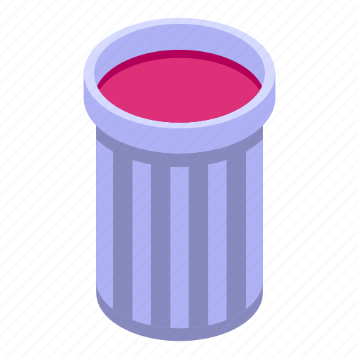 Fresh, juice, glass, isometric icon - Download on Iconfinder