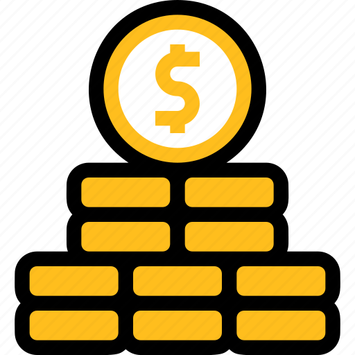 Credit loan, loan, finance, coins, money, pile, cash icon - Download on Iconfinder
