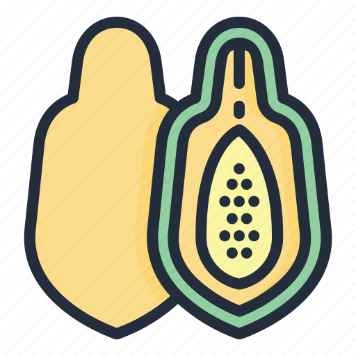 Papaya, food, fruit, juicy, tropical fruit icon - Download on Iconfinder