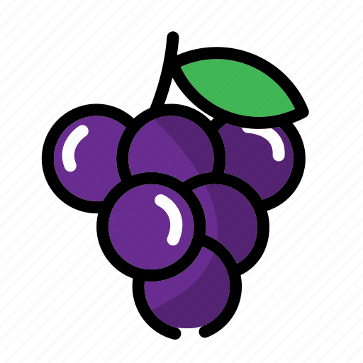 Grape, fresh, fruit, healthy, vegetarian, diet, vitamin icon - Download on Iconfinder