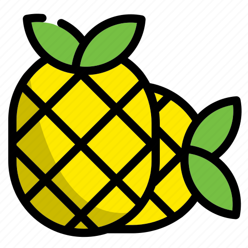 Pineapple, fresh, fruit, healthy, vegetarian, diet, vitamin icon - Download on Iconfinder