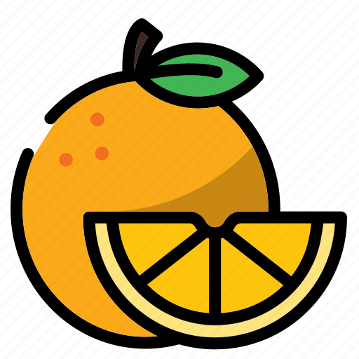 Orange, fresh, fruit, healthy, vegetarian, diet, vitamin icon - Download on Iconfinder