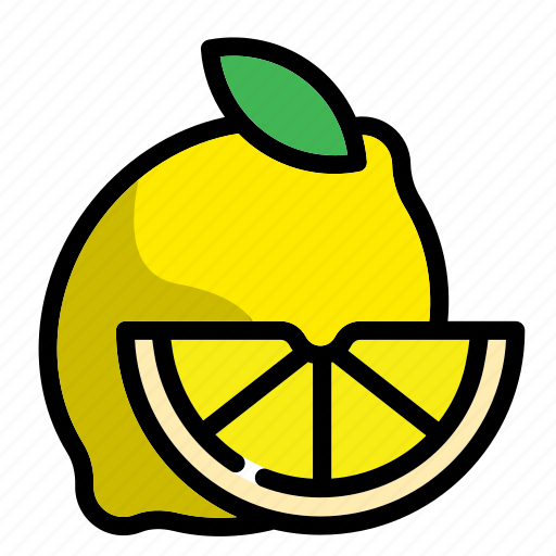 Lemon, fresh, fruit, healthy, vegetarian, diet, vitamin icon - Download on Iconfinder