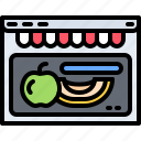 website, browser, melon, fruit, food, shop