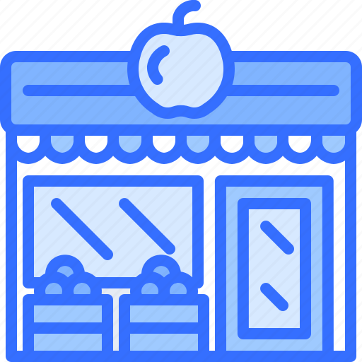 Sign, signboard, building, fruit, food, shop icon - Download on Iconfinder