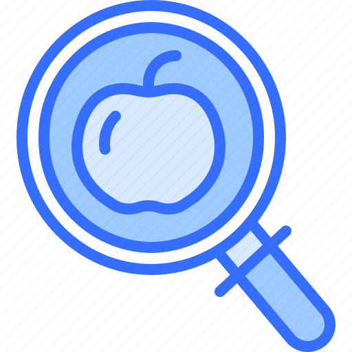 Magnifier, search, fruit, food, shop icon - Download on Iconfinder