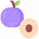 plum, fruit, food, shop