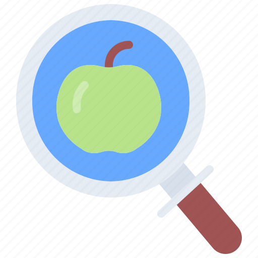 Magnifier, search, fruit, food, shop icon - Download on Iconfinder