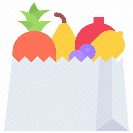 Pineapple, lemon, bag, purchase, fruit, food, shop icon - Download on Iconfinder