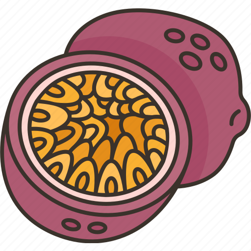 Passionfruit, food, fresh, nutrition, tropical icon - Download on Iconfinder