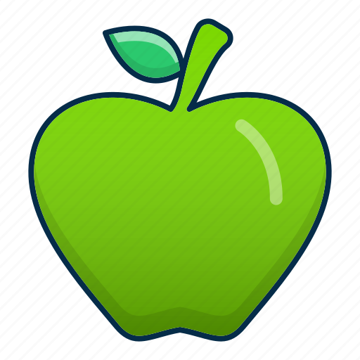 Apple, food, fresh, fruit, green icon - Download on Iconfinder