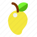 food, fruit, mango, mango fruit, mango fruit icon, mango icon, vegetable