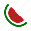 fruit, vegetable, watermelon, watermelon icon, watermelon slice 