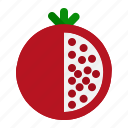 food, fruit, pomegranate, pomegranate fruit, pomegranate icon
