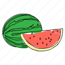 food, fruit, melon, picnic, produce, watermelon