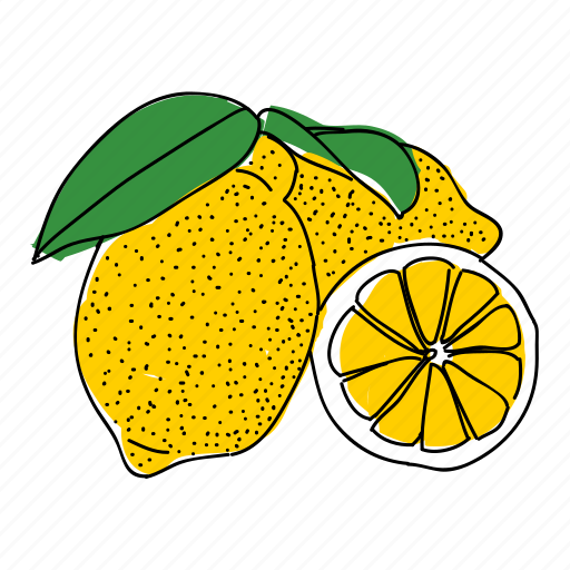 Citrus, food, fruit, illustration, lemon, yellow icon - Download on Iconfinder